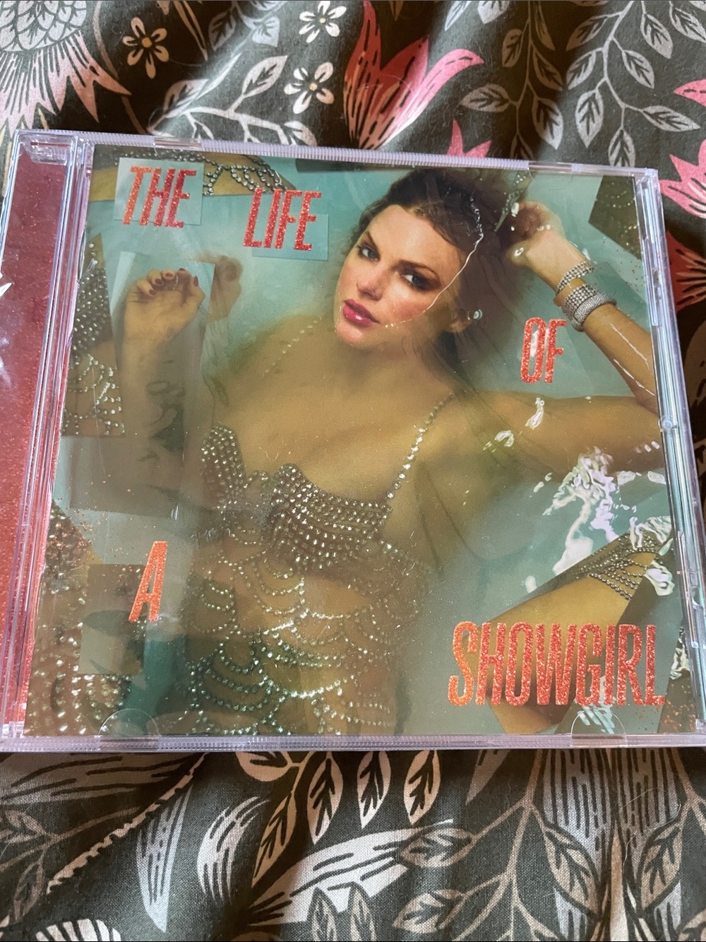 Taylor Swift CD with Pink, Teal, Gold Artwork- sealed!